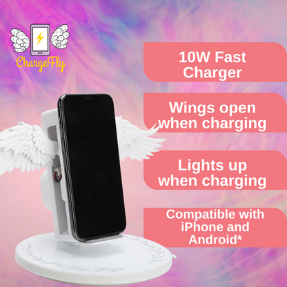 Charger with Enchanted Wings and Light